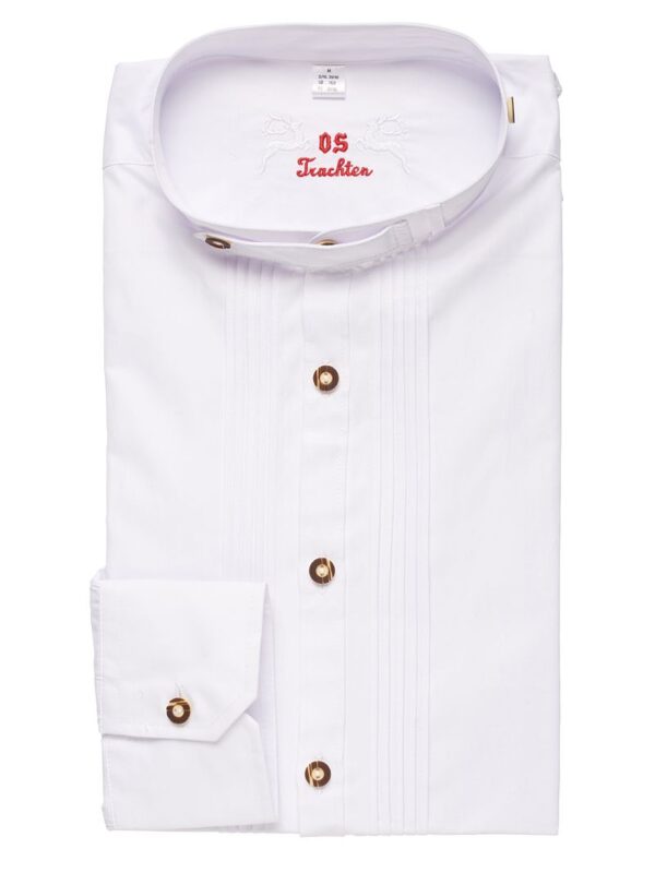 Trachtenhemd weiß SLIMFIT 112449 ~ XXL (45/46)