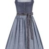 Midi Dirndl 70 cm blau blaugrau Martina 015477 ~ 44