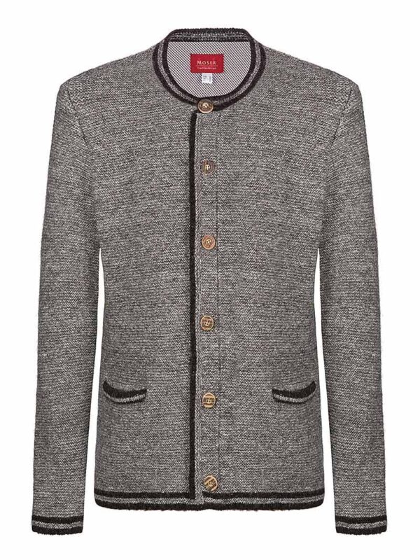 Trachten Strickjacke hellbraun meliert Zugspitz 005407 ~ 44
