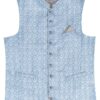 Trachtenweste hellblau gemustert Chris 014975 ~ 54