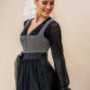 Dirndlbluse ARNSTEIN ~ 42 ~ schwarz