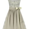 Dirndl MARIELLA mit Leinen (70 cm) ~ salbei ~ 36