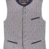 Trachtenweste blau grau Franz 016083 ~ 50