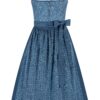 Dirndl DANIELA (80 cm) ~ 44 ~ blaugrau
