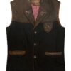 Trachtenweste braun anthrazit Leder Jonas 013182 ~ 48