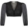 Dirndlbluse MATHILDA ~ 44 ~ schwarz