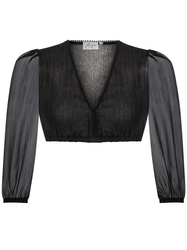 Dirndlbluse MATHILDA ~ 44 ~ schwarz