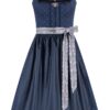 Midi Dirndl 65 cm dunkelblau weiß Alea 014664 ~ 40