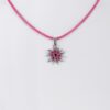 Kinder Collier mit Edelweiß ~ pink