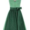 Dirndl ZENZI (65 cm) mit abnehmbaren Flügelärmeln ~ 34 ~ grün