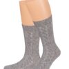 Trachtensocken kurz hellgrau 011214 ~ 36-38