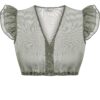 Dirndlbluse EILEEN ~ 38 ~ oliv