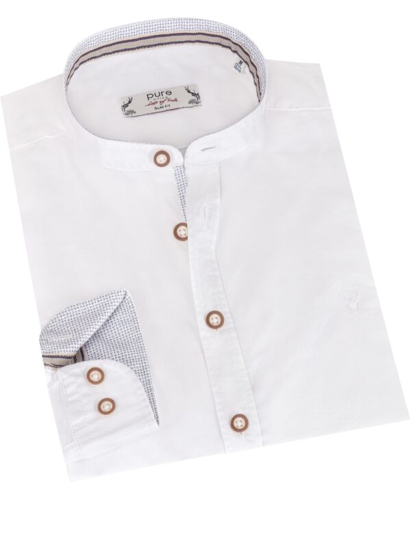 Trachtenhemd OLIVER (slim fit) ~ S ~ grau