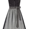 Dirndl ELEONORE (70 cm) ~ 42 ~ schwarz