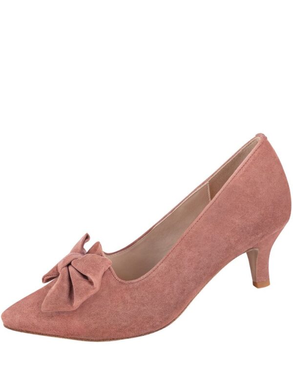 Pumps altrosa mit Schleife Julie 016176 ~ 40