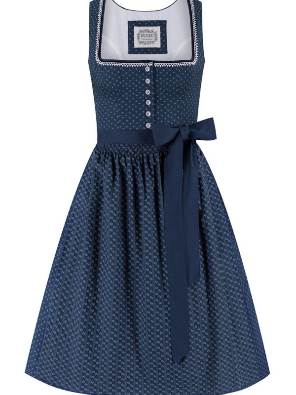 Midi Dirndl 65 cm Anni 011889 blau ~ 48