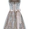 Mini Dirndl 60 cm hellblau taupe Tiara 012085 ~ 36