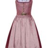 Midi Dirndl 65 cm altrosa gemustert Mila 010042 ~ 32