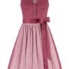 Mini Dirndl 60 cm rosenholz altrosa Ricarda 009991 ~ 44