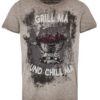 Trachtenshirt taupe Grill ma und Chill ma 012940 ~ M