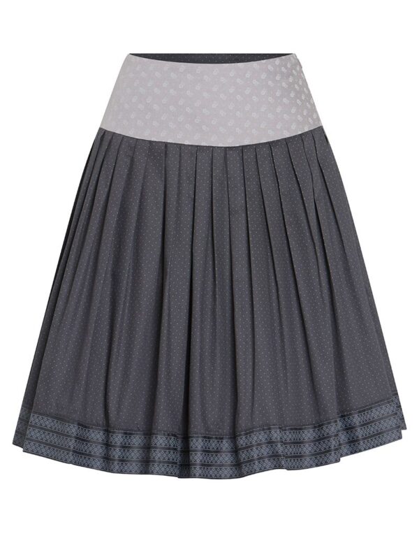 Trachtenrock mini 60 cm grau getupft Franka 011416 ~ 32