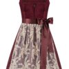 Dirndl SARAH (60 cm) ~ 42 ~ dunkelrot