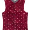 Trachtenweste dunkelrot Samt Vittorio 013729 ~ 56