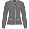 Trachten Strickjacke grau-natur Dani 002330 ~ 32