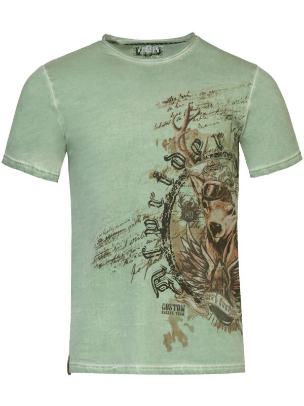 Trachtenshirt eukalyptus grün Ingo 015414 ~ 3XL