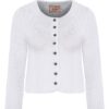 Trachten Strickjacke weiß Franziska 014412 ~ 46