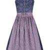 Midi Dirndl 65 cm blau beere Magda 010052 - limitiert ~ 36