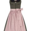 Midi Dirndl 65 cm oliv altrosa Marlen 010956 - limitiert ~ 44