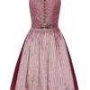 Midi Dirndl 65 cm altrosa bordeaux gemustert Ella 010043 ~ 38
