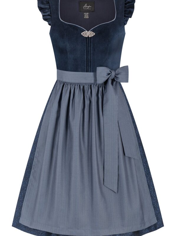 Dirndl LOUISA (70 cm) ~ 40 ~ blau - dunkelblau
