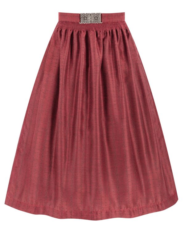 Dirndlschürze mit Schmuck-Schließe (70 cm) ~ L ~ rot