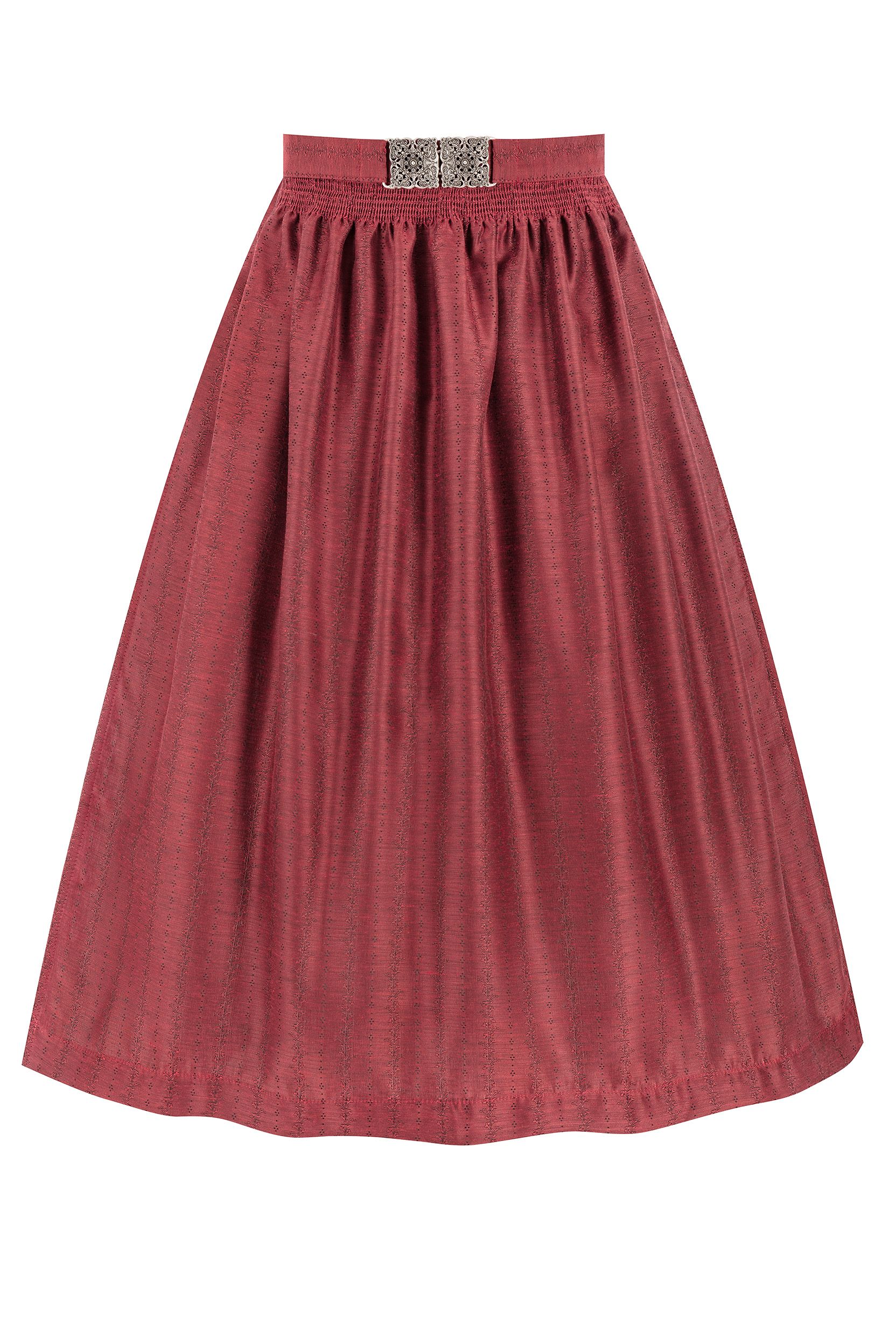 Dirndlschürze mit Schmuck-Schließe (70 cm) ~ L ~ rot