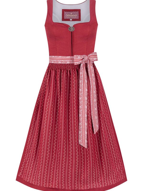 Dirndl lang 85 cm dunkelrot Ottille 014665 ~ 42