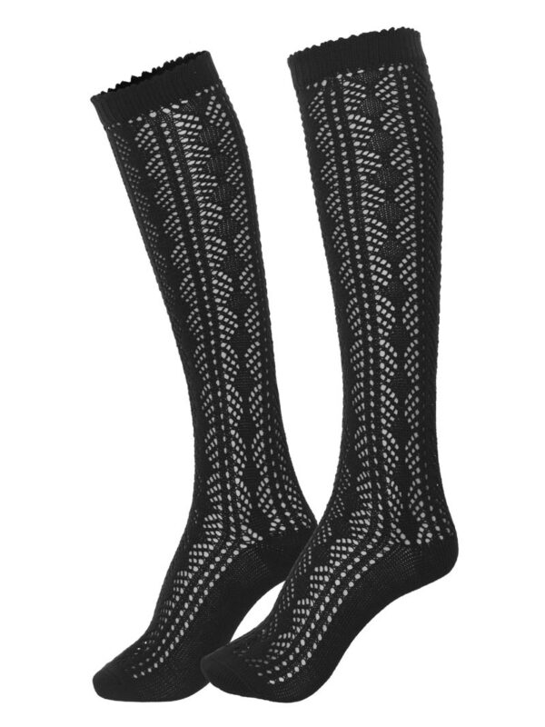 Spitzenkniestrümpfe schwarz 103581 ~ 36/37