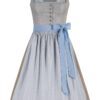 Midi Dirndl 65 cm blaugrau silber Caroline 014678 ~ 38