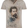 Trachtenshirt taupe mit König Ludwig Aufdruck 004316 ~ XXL