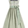 Midi Dirndl 70 cm creme mintgrün Gloria 015703 ~ 34