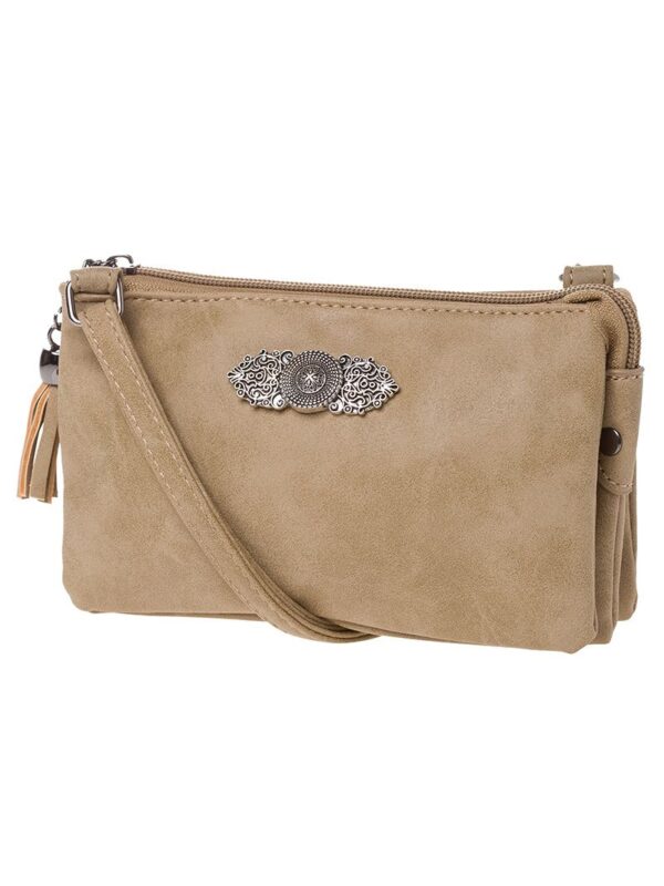 Dirndltasche Sophie mit Ornament 008413 ~ taupe