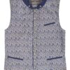 Trachtenweste dunkelblau taupe gemustert Lenz 009434 ~ 48