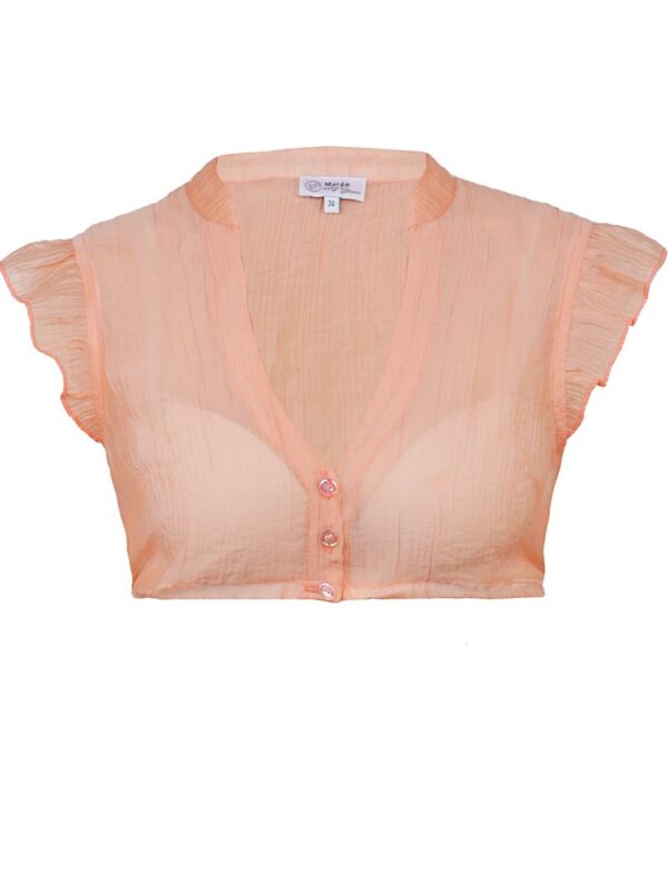 Dirndlbluse WALDBRUNN peach ~ 34
