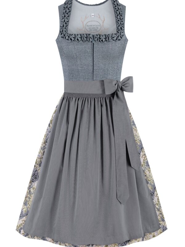 Dirndl TAMARA (70 cm) ~ 38 ~ blaugrau