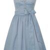 Dirndl LANGDORF (65 cm) ~ blau