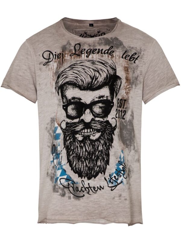 Trachtenshirt DONISL BAVARIA ~ M ~ hellbraun