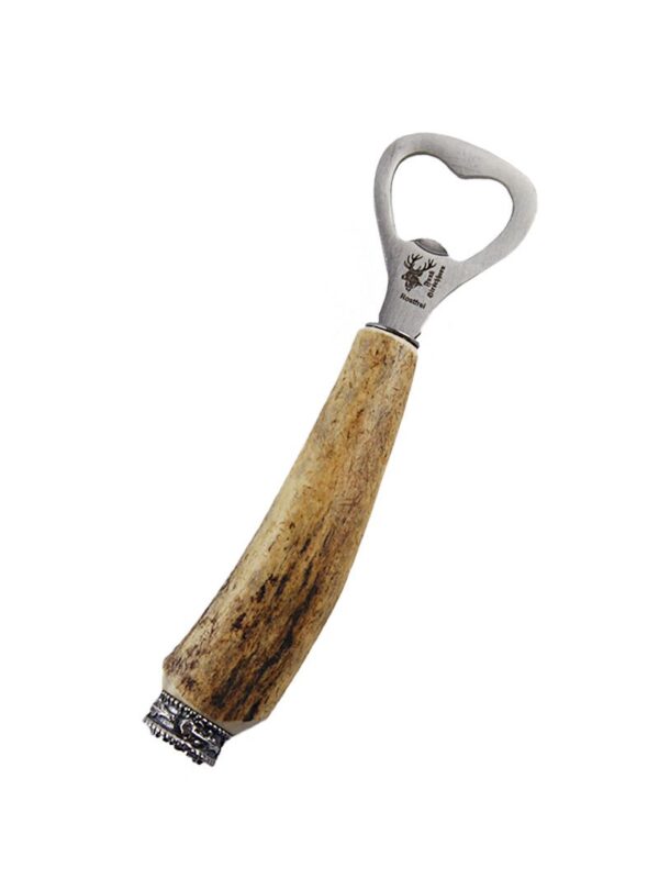Flaschenöffner klein 15 cm Hirschhorn mit Bayernwappen 011382