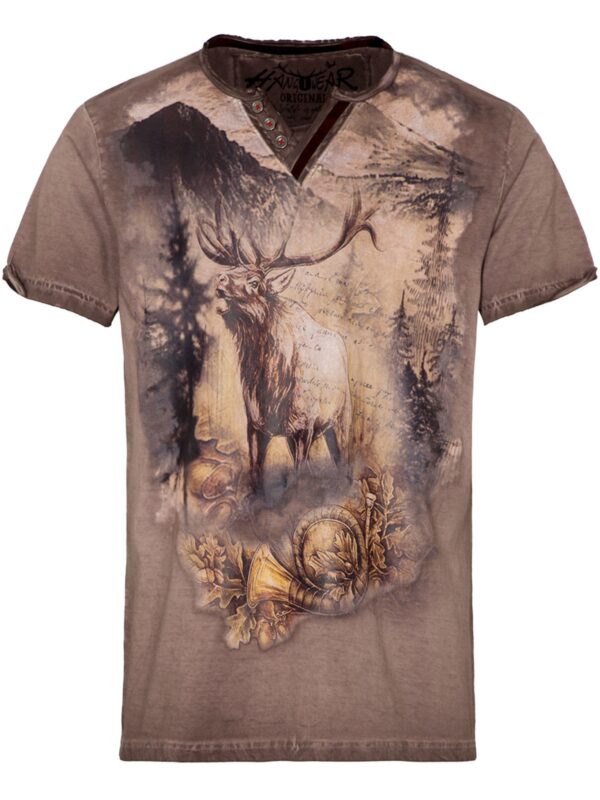 Trachtenshirt DIETRICH ~ 3XL ~ braun
