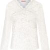 Trachtenshirt langarm Spitze creme Stretch Sophia 013971 ~ 40